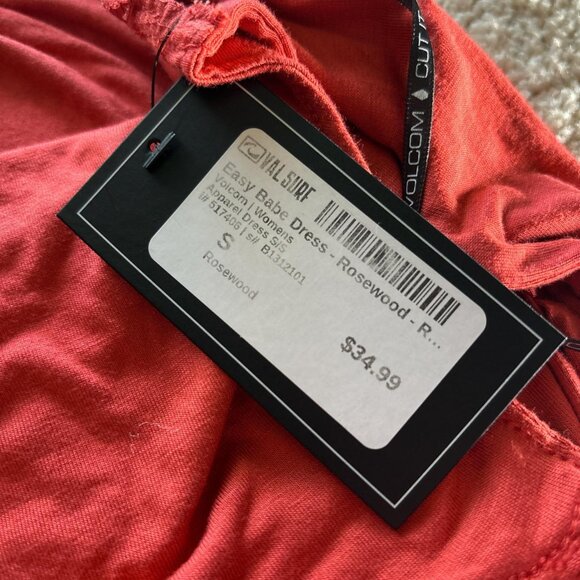 Volcom Easy Babe Dress - Rosewood - Picture 6 of 6
